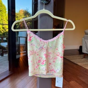 Never worn floral crop top